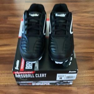 Franklin Baseball cleats youth size 11 Black
